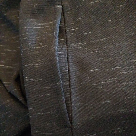 J. Jill Wearever black/gray long sleeve turtle neck knee length dress S pockets - Picture 14 of 15